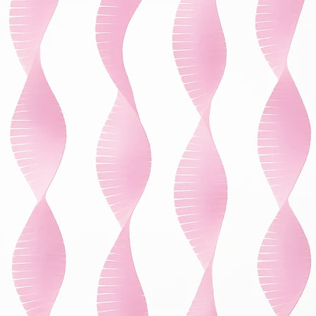 Unique Pink Crepe Paper Fringe Garland Party Decoration (9 ft. L)