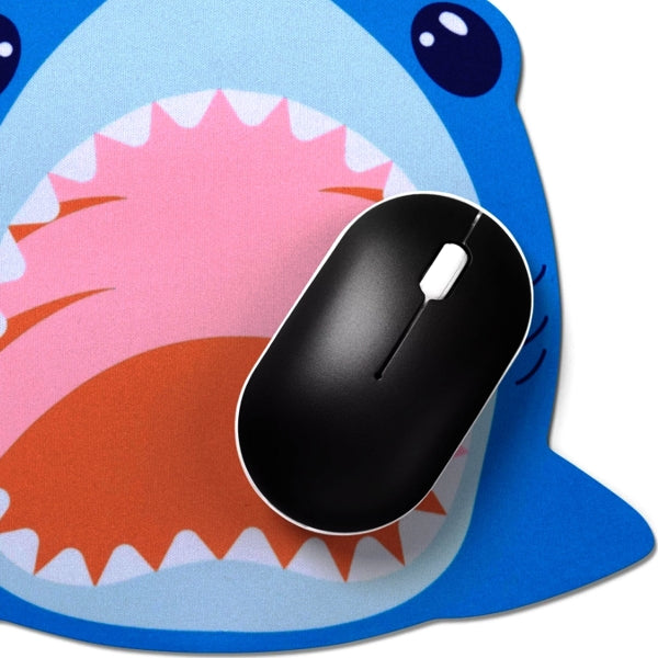 HeyDay Shark-Shaped Non-Slip Mouse Pad - Blue (6" x 8")