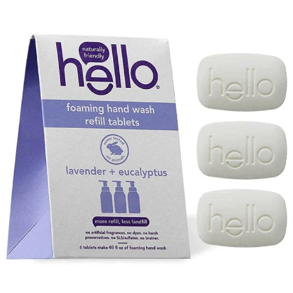 Hello Foaming Hand Soap Refill Tablets - Lavender/Eucalyptus (3 Pack)