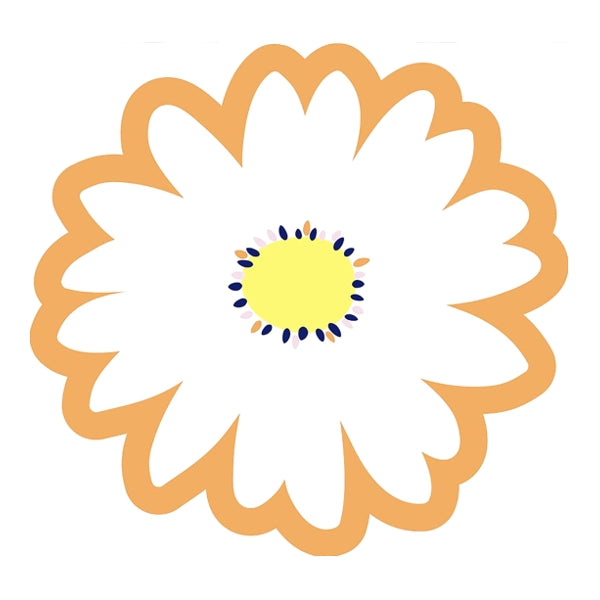 Unique Hello Spring Daisy Floral Vinyl Stickers (3 Pack) Weather Friendly