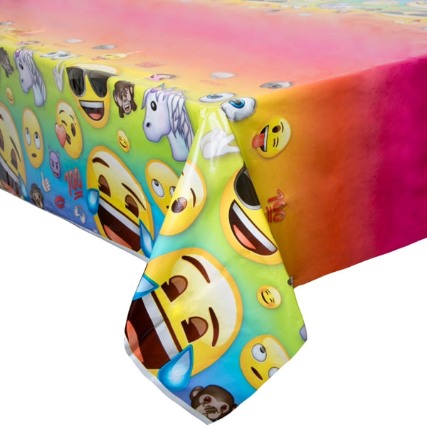 Iconic Emoji Plastic Table Cover (54" x 84")