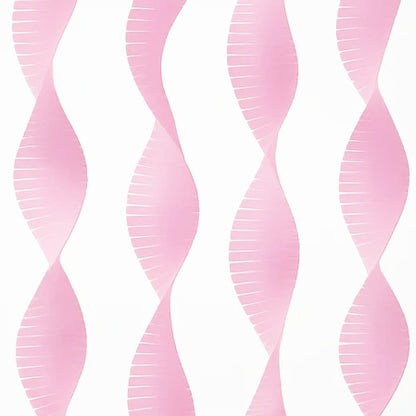 Unique Pink Crepe Paper Fringe Garland Party Decoration (9 ft. L)