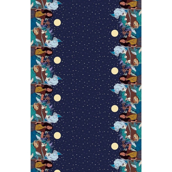 Unique Raya The Last Dragon Plastic Table Cover - Navy Blue/Teal (54" x 84")