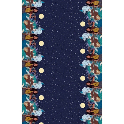 Unique Raya The Last Dragon Plastic Table Cover - Navy Blue/Teal (54" x 84")