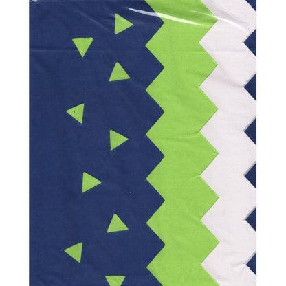 Design Focus Die-Cut Gift Wrap Tissue Paper Sheets - Blue, Green, White (24 Sheet Pack)