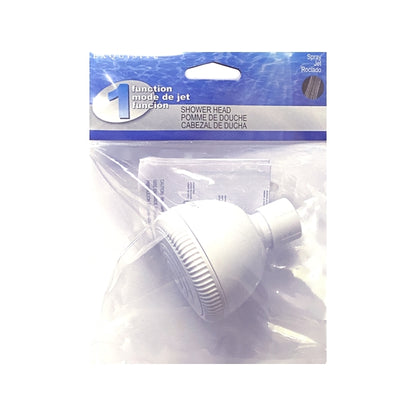Exquisite 1-Function Spray Jet Shower Head - 520 1110WT (White)