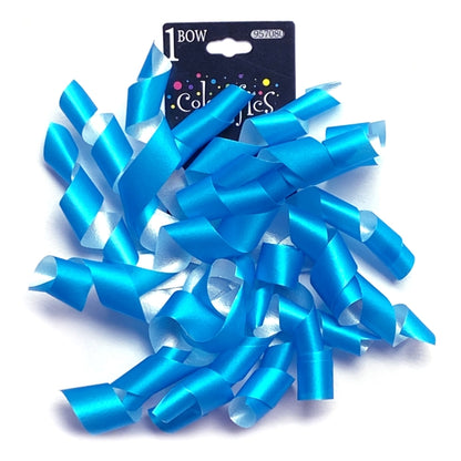 Colorifics Neon Curly Streamer Bow Gift Topper - 5" (Select Color)