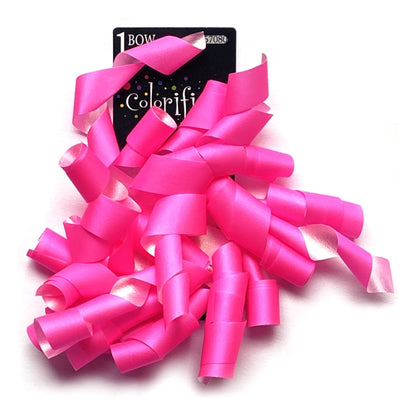 Colorifics Neon Curly Streamer Bow Gift Topper - 5" (Select Color)