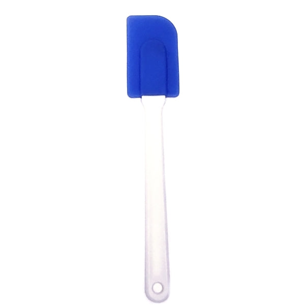 QSP 9.75" Silicone Spatula for Baking, Mixing, Scraping, Spreading - Blue/White (9.75" x 1.75")