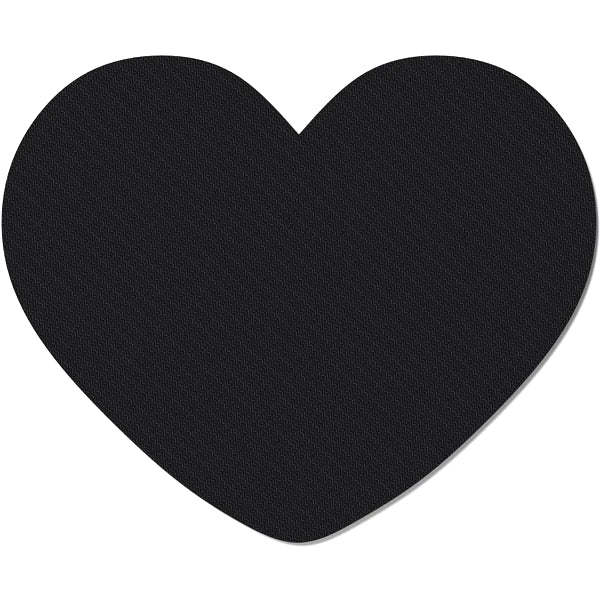 HeyDay Heart-Shaped Non-Slip Mouse Pad - Rainbow Colors (8.5" x 7")