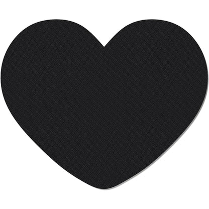 HeyDay Heart-Shaped Non-Slip Mouse Pad - Rainbow Colors (8.5" x 7")