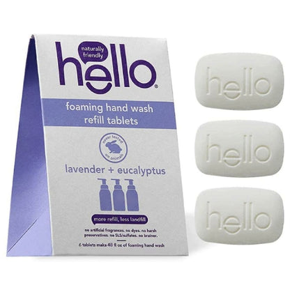 Hello Foaming Hand Soap Refill Tablets - Lavender/Eucalyptus (3 Pack)