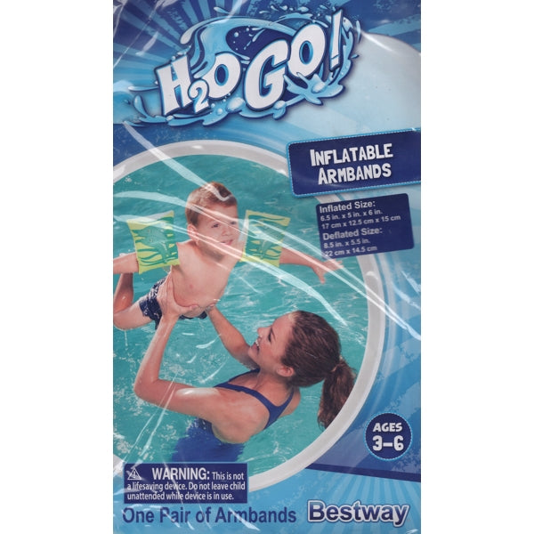 Bestway H2O Go! Dolphins Swimming Armband Floats - Ages 3-6 (One Pair) Select Color