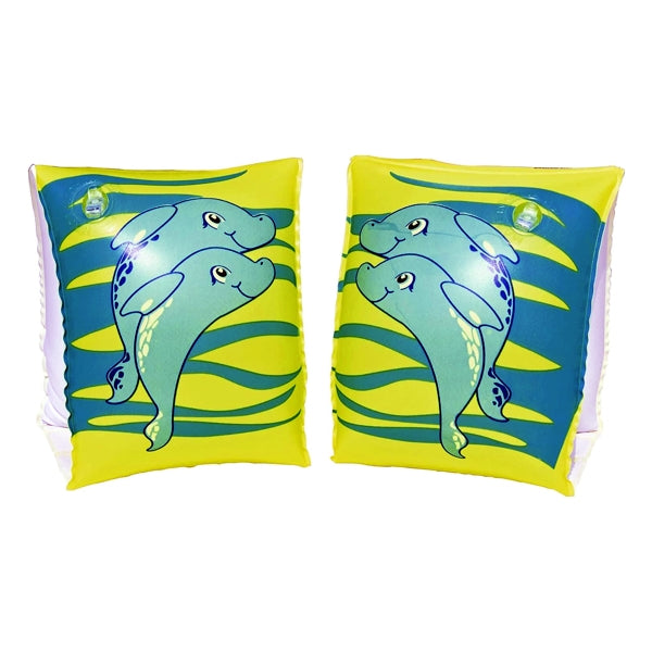 Bestway H2O Go! Dolphins Swimming Armband Floats - Ages 3-6 (One Pair) Select Color