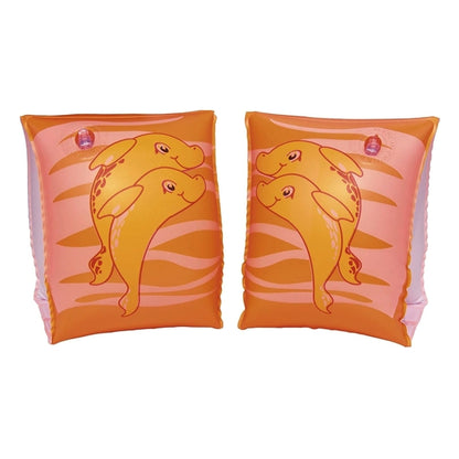 Bestway H2O Go! Dolphins Swimming Armband Floats - Ages 3-6 (One Pair) Select Color