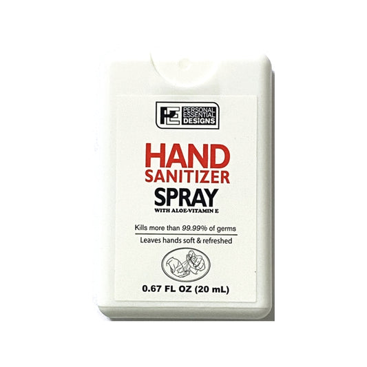 Personal Essential Moisturizing Hand Sanitizer Spray with Aloe & Vitamin E - 70% Alcohol (0.67 fl. oz.)